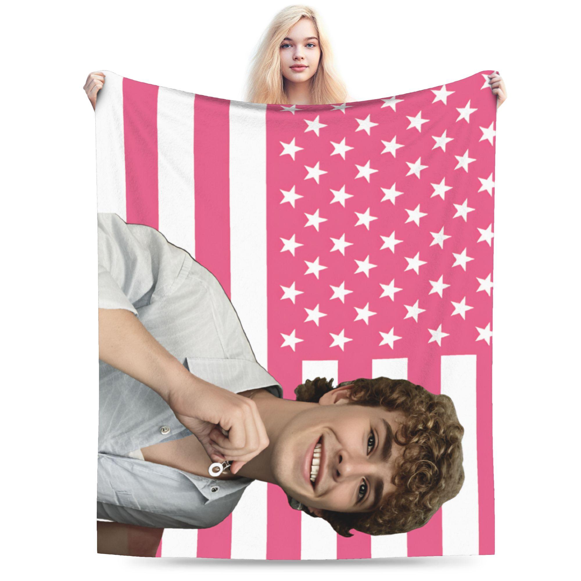 

Walker Scobell Mask USA Actor Plush Blanket Kids Flannel Throw Blanket For Outdoor Soft Warm Bedspread Birthday Present 70x100cm чорний