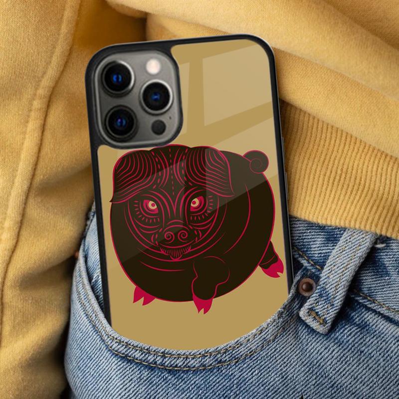 CHINESE ZODIAC SEAMLESS Soft Phone Case for iPhone 17 Air 16e Pro max 15 Pro 13 14 Plus 11 12 MagSafe Magnetic Coque