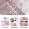 VaryPaper Tile Stickers Wall Decals Wallpaper Stickers Removable Wallpaper Sheets Pink 3D Interior Decor Set Brick Pattern Tile Sheets Mosaic Tiles