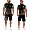 Camo Animal Deer Hunting 3D Print Tees/Shorts/Sets Men's Harajuku T-Shirt Outdoor Sportswear Suits Casual Jogger 2 Piece Outfits