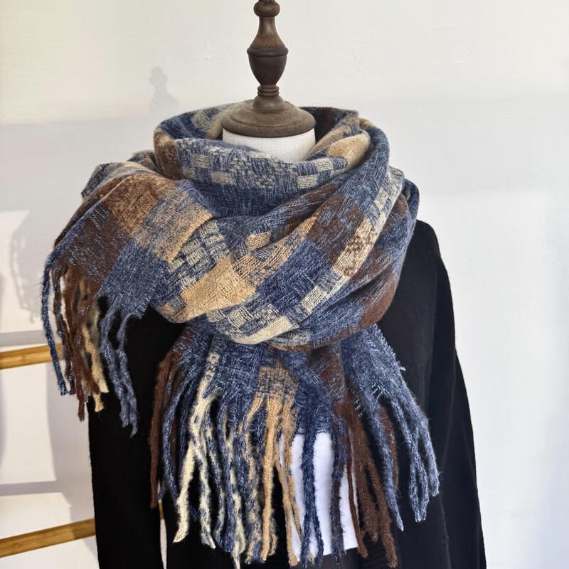 Korean Style Plaid Autumn Winter Scarf & Shawl