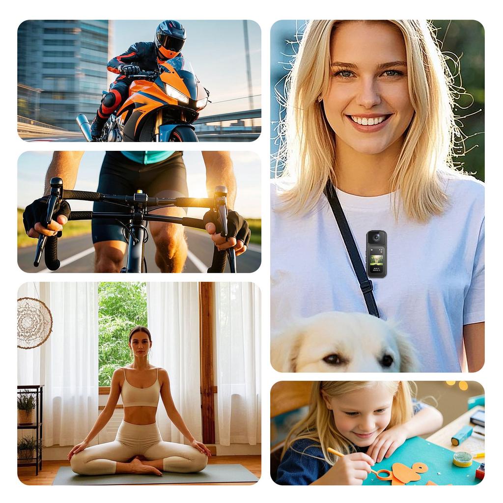 Portable Camcorder 2.7K Body Worn Camera Magnetic Hanging User Friendly Portable for Pet Walking for Beginners Professionals