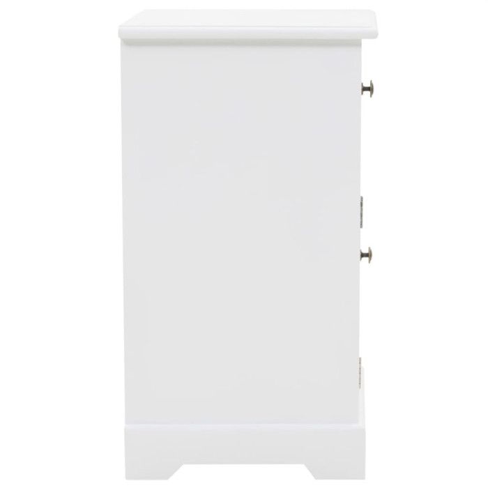 VidaXL Table de chevet MDF et Bois de pin 35 x 32 x 59 cm