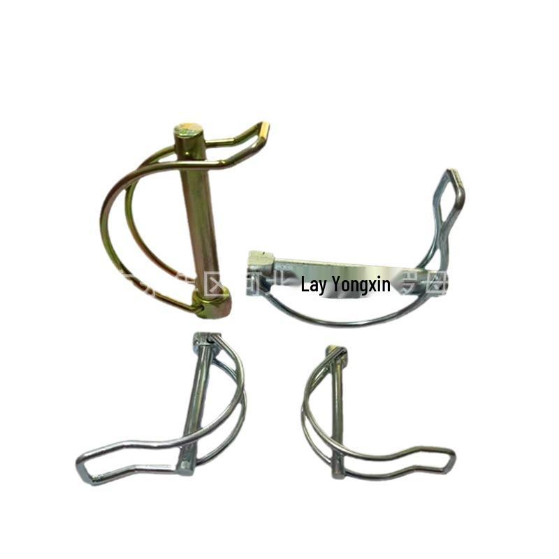 Double Coil Zinc-Plated Tractor Hitch D-Pin M6*70
