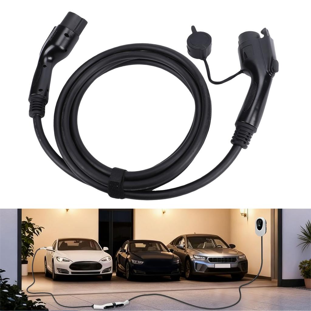 J1772 Charging Extension Cable 16ft 32A Electric Vehicle Charging Extension Cable Replacement for
