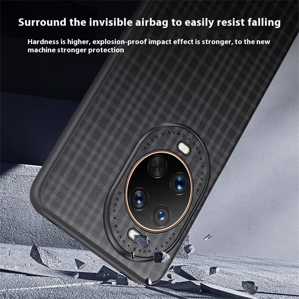 For Huawei Nova 14 Pro 5G Case Plaid Texture PU Leather+TPU Protective Phone Cover