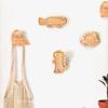 Dinosaur Wood Hook Wall Hanging Cute Children's Room Decoration Hook Bathroom Clothes Key Storage Rack Kitchen Home Accessories