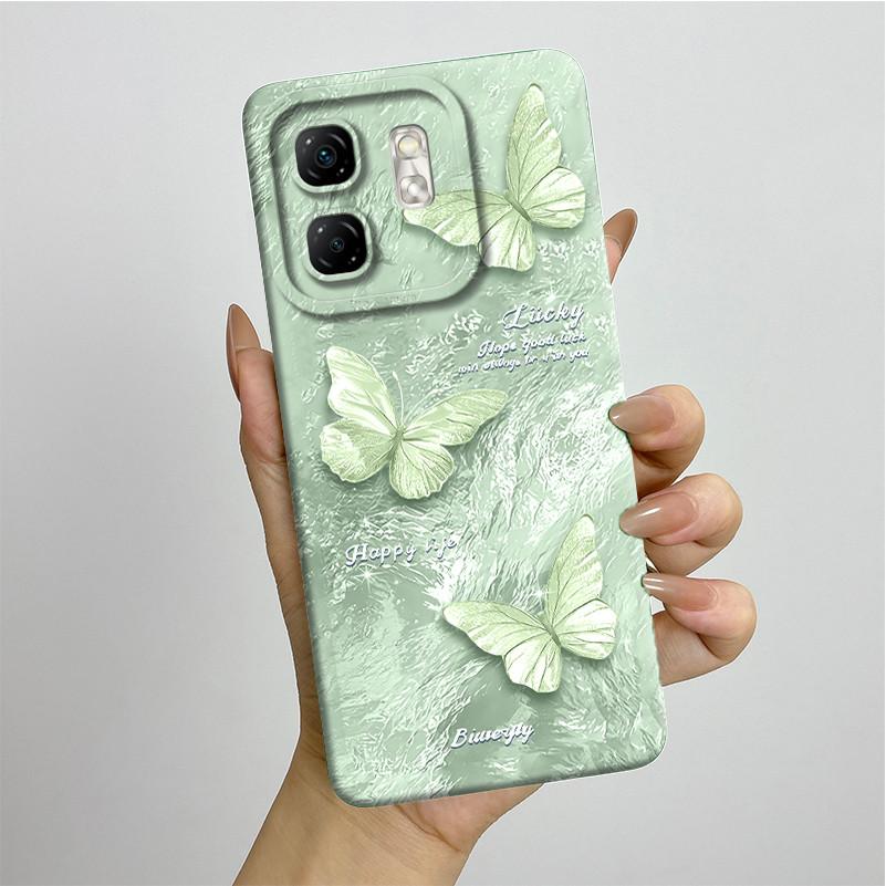 For Infinix Hot 50i Case Hot50i X6531 Soft Silicone TPU Painted Phone Coque Cartoon Printed Shockproof Protective Fundas Cover