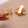Hollow Metal Clasp for Qipao/Hanfu Collar, Frog Button for Coats & Scarves