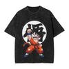 Anime Dragon Ball Printed Tshirt Mens and Womens Washed Tshirt High Quality Vintage Cotton Tshirt Harajuku Tops