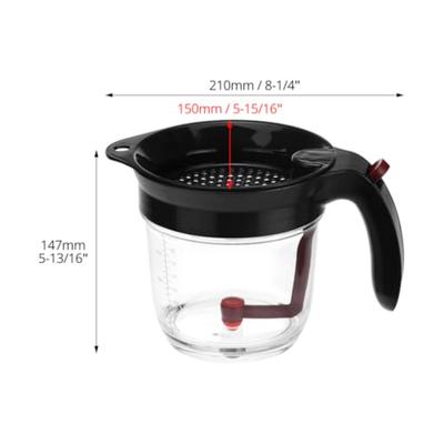 Bottom Release Mechanism Fat Separator Grease Separator Healthier Cooking