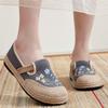 New pastoral linen old Beijing cloth shoes female student canvas shoes lazy one pedal breathable fisherman shoes