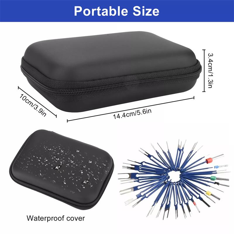 41 szt. Kompleksowy Zestaw Narzędzi do Wyjmowania Terminali Elektrycznych Samochodowych, Wyciągacz do Pinów Złącza, Narzędzie do Zwalniania i Wyciągania do Napraw Samochodowych