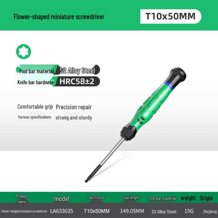 Rotating Color Ring Precision Mini Screwdriver for Mobile, Clock, Watch, Tablet Repair