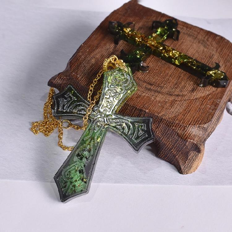 Various Styles Cross Earring Combination Keychain Silicone Mold Epoxy DIY Craft