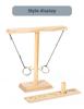 Wooden Ring Toss Game: Two-Person Hook and Ring Table Toy