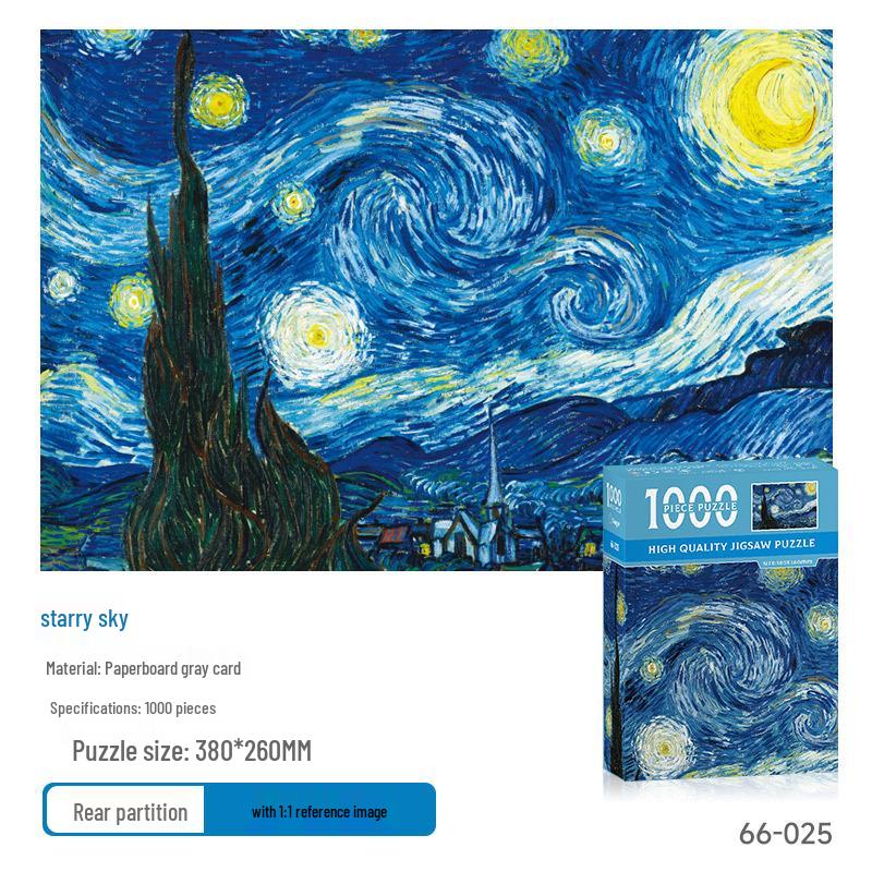 1000-Piece Educational Paper Jigsaw Puzzle - Decompression Toy