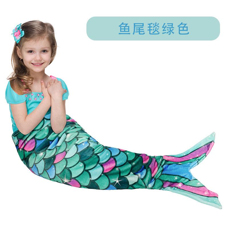 Mermaid Sleeping Bag Universal Soft Mermaid Tail Blanket Beautiful Cozy Rainbow Mermaid Blanket Children's Anti Kick Sleeping Bag