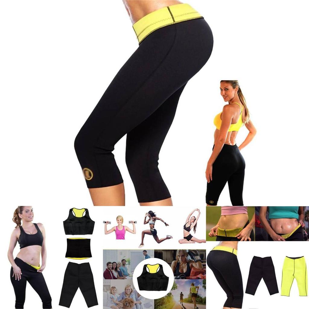 Neoprene Yoga Shorts With Waist Belt For Body Management And Shaping