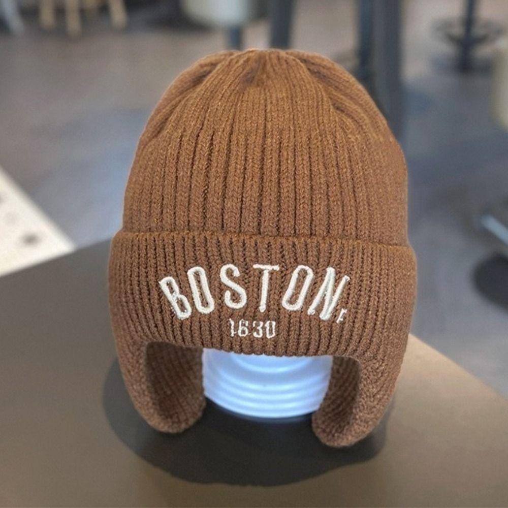 Wool Ear Protection Hat Soft Kids Earmuffs Cap Baby Wear Kids Cap  Toddler