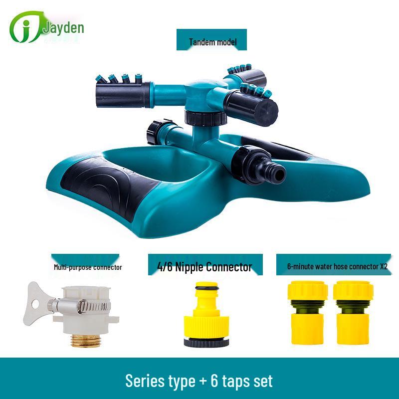 360° Garden Rotating Sprinkler for Lawn Irrigation & Roof Cooling