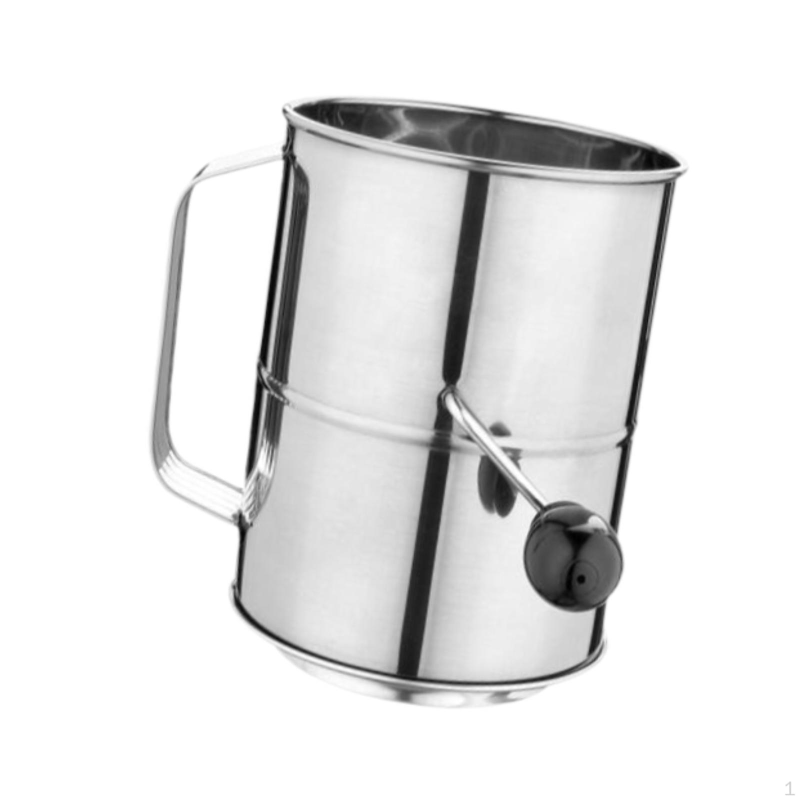 

Просеиватель муки для выпечки, вращающийся, с ручным приводом, для кексов 5CUPS