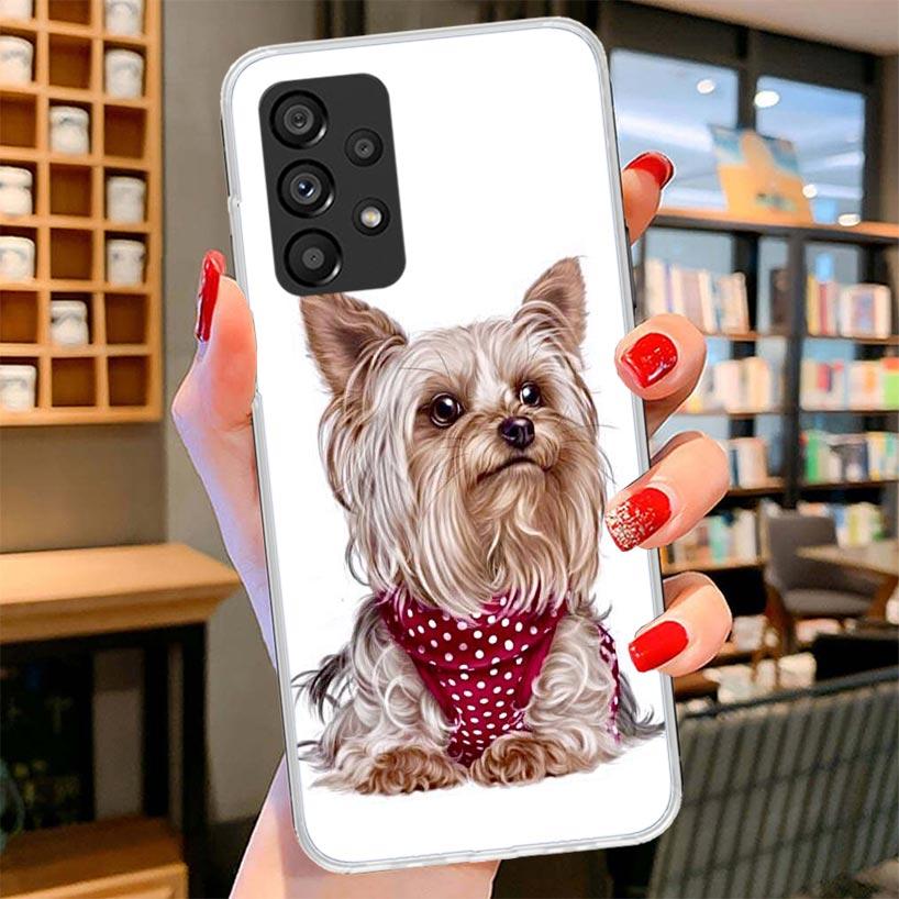 Yorkshire Terrier Dog Puppy Phone Case For Samsung Galaxy A17 A37 A57 A16 A26 A36 A56 A15 A25 A35 A55 A14 A24 A34 A54 A13 A23 A3