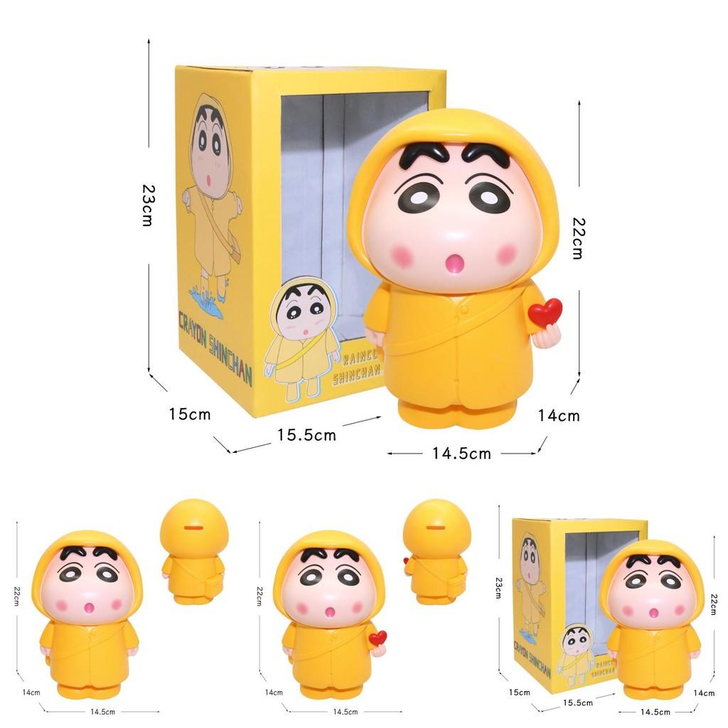 Style Unique Cartoon Raincoat Piggy Bank Featuring Xinxin Heart Design Gesture