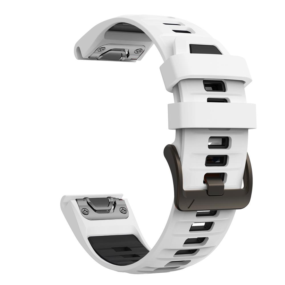 22mm 26mm Watch Strap Two-Tone Silicone For Garmin Fenix 8 Pro 8 7X 7Pro 6/Enduro 3/Instinct 2X/Tactix 8 Smartwatch Watch bands