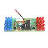 NE555 CD4017 IC LED Elektronische Lichter Kits Rot Blau Zweifarbig DIY Kit Stroboskop Elektronisches Anzug Blinkende Lichter Komponenten