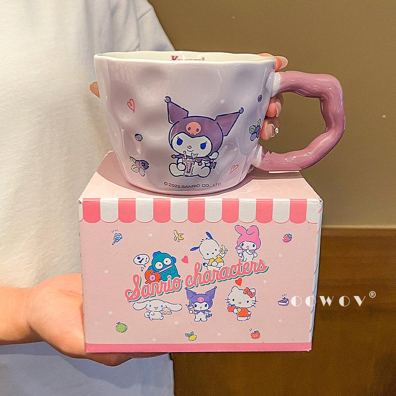 

Sanrio Hello Kitty Ceramic Mug Large Capacity Couple Water Mug Girls High Value Coffee Mug Birthday Gift 530ml