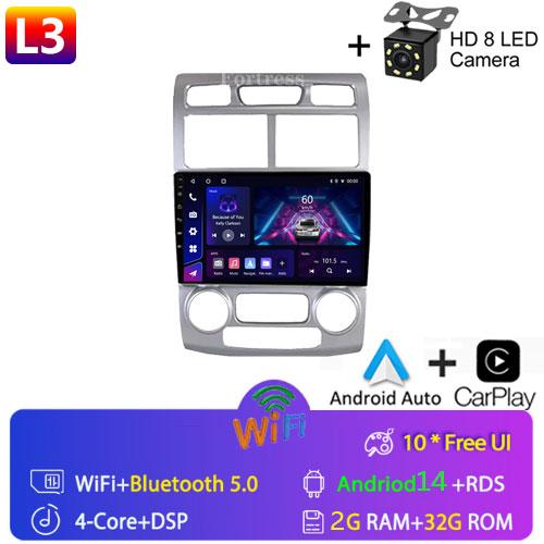 Fortress  Android 10 Car Radio For Kia Sportage 2 2004 2005 2006 2007-2010 Android Auto Multimedia Player Stereo BT 2din DVD HU