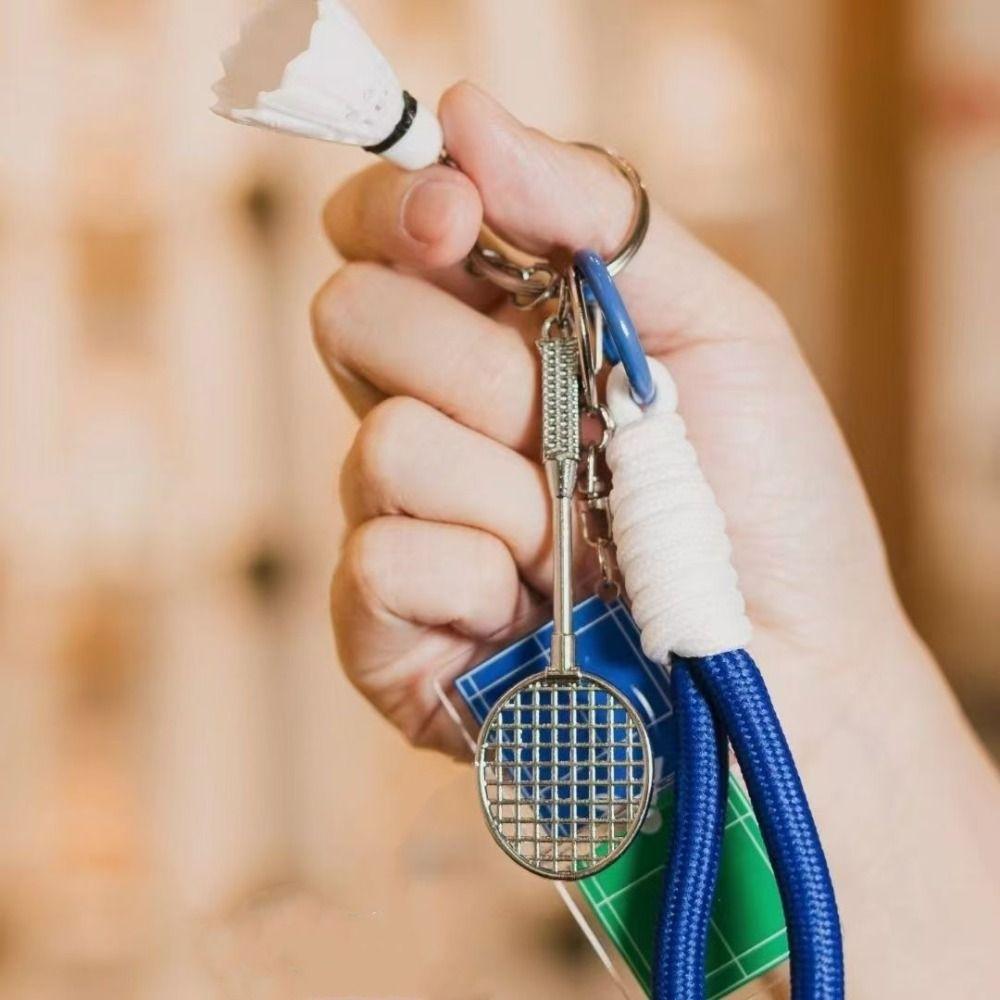 3D Badminton Badminton Pendant Bag Hanging Table Tennis Keyring  Sport Fans