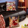 Anime Christmas Girl Pillow Case Removable Washable Cushion Cover – All-Season Soft Linen