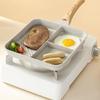 Multi-Functional Non-Stick-Skillet 3 Section-Grill Pan Breakfast Pan-Griddle