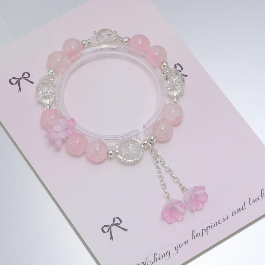 Mori Style Mermaid Crystal Bracelet - Sweet, Versatile Design for Women, Students, and Best Friends.