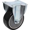 Fixed Wheel for Workshop Trolley - BGS - 4110-3 - Diameter 125mm - Height 165mm - Plate 99x115mm