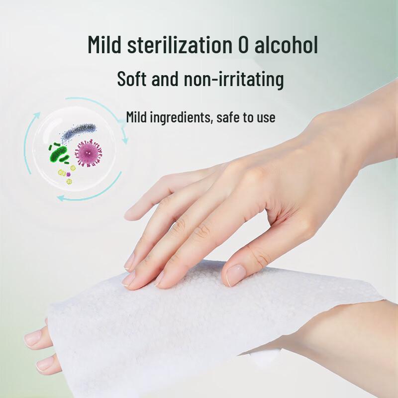 Fulcotton Disposable Alcohol-Free Hand Wipes (4 Packs)