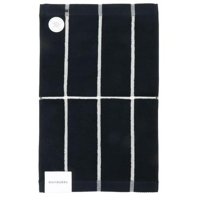 Marimekko Tiiliskivi Cotton Guest 30cm X 50cm and 072795 This Black and White Face Towel Features a Striped Pattern and Is a Stylish and Cute