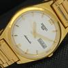 REFURBISHED VINTAGE SEIKO 5 AUTO 6309A JAPAN MENS D/D WHITE WATCH 595a-a312300-9 SKU595a-a312300
