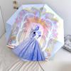 1PC Witch Princess  Automatic Umbrella - Suitable Travel Outdoor Portable Umbrella Birthday Gift Daily Essentials