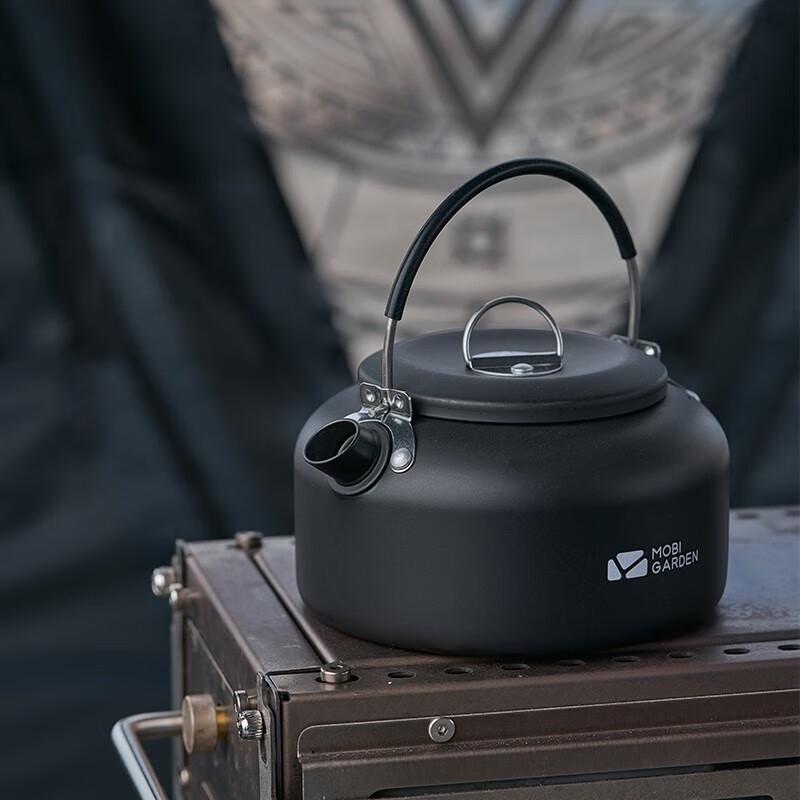 MOBIGARDEN Outdoor Aluminum Camping Cookware Set with Alcohol Stove