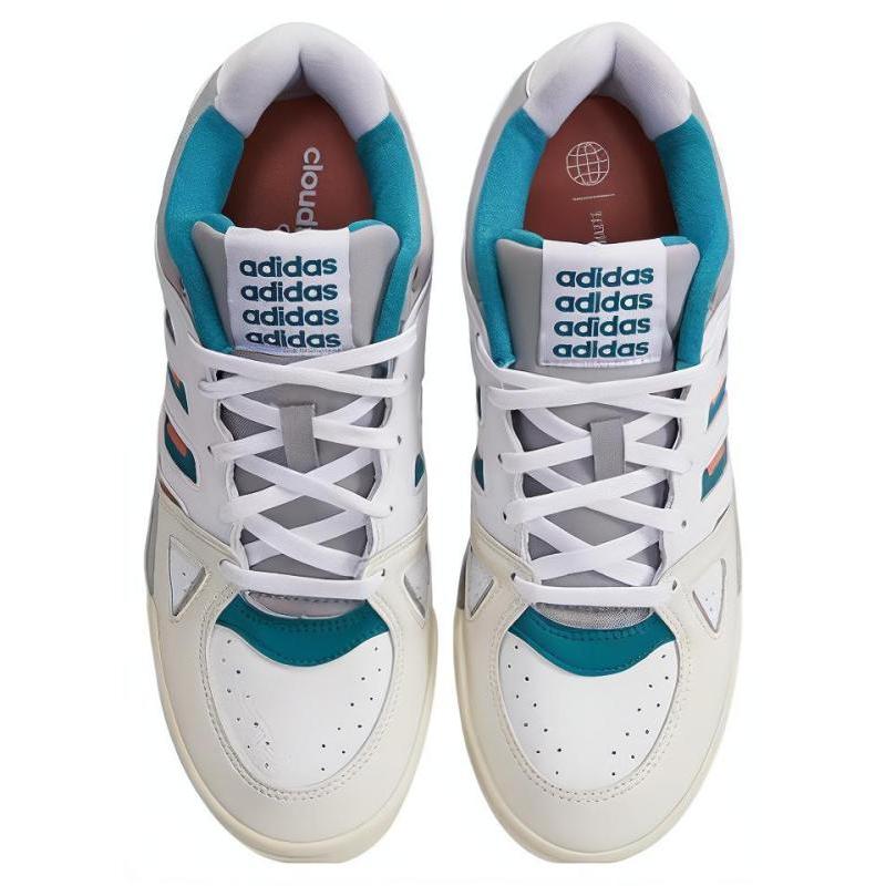 Adidas Midcity Low Basketball Shoes 'White Grey Aqua' Sneakers ID5403