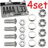 4Pcs/Set Stainless SteelAnti-theft Screws Car License Plate Bolt Frame Screw for Fasten Frame License Plate Cover Security Bolts