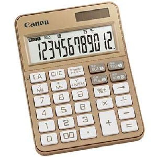 

Canon Colorful Calculator Mini Desktop 12 Digits Gold 2307C003 1 Unit (Summary) KS-125WUC-GD [x3 Sets]