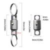 Pack Of 2 Keychains Holder Lightweight Design For Secure Key Carrying Business And Outdoor Use Organized Key Management