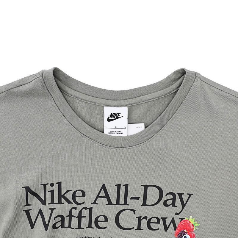 Nike Letter Print Pattern Round Neck Knit Sleeveless Vest Men Tops Olive HQ1204-053