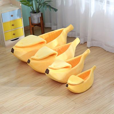 Snuggly & Cozy Banana Pet Bed for Cold Winter Nights, Thickened & Covered for Maximum Warmth and Comfort!