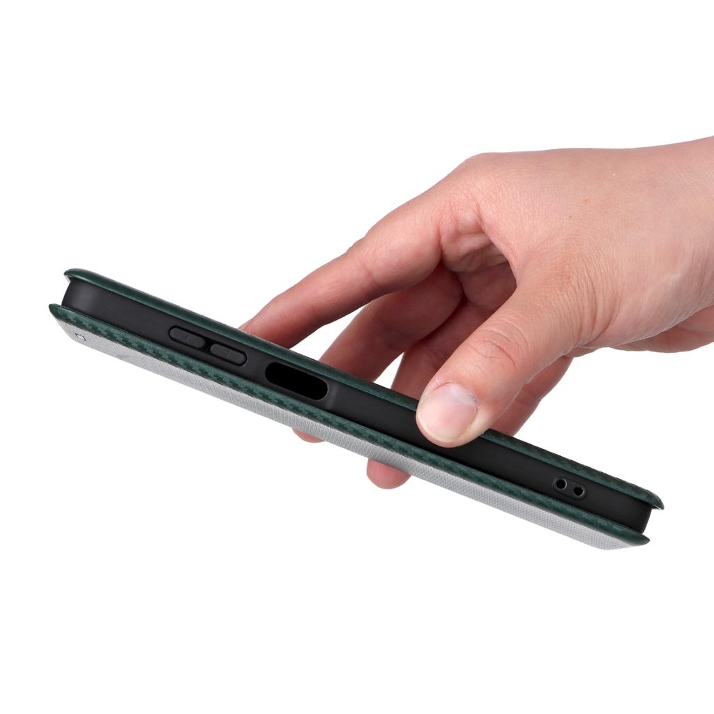 For Samsung Galaxy F06 5G/M06 5G Case Carbon Fiber Texture Drop-Proof PU Leather Phone Cover