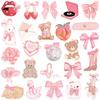 10/30/50pcs Romantic Pink Ins Style Cartoon Stickers Bow Girl Aesthetic Decals DIY Suitcase Phone Notebook Cute Sticker Toy Gift